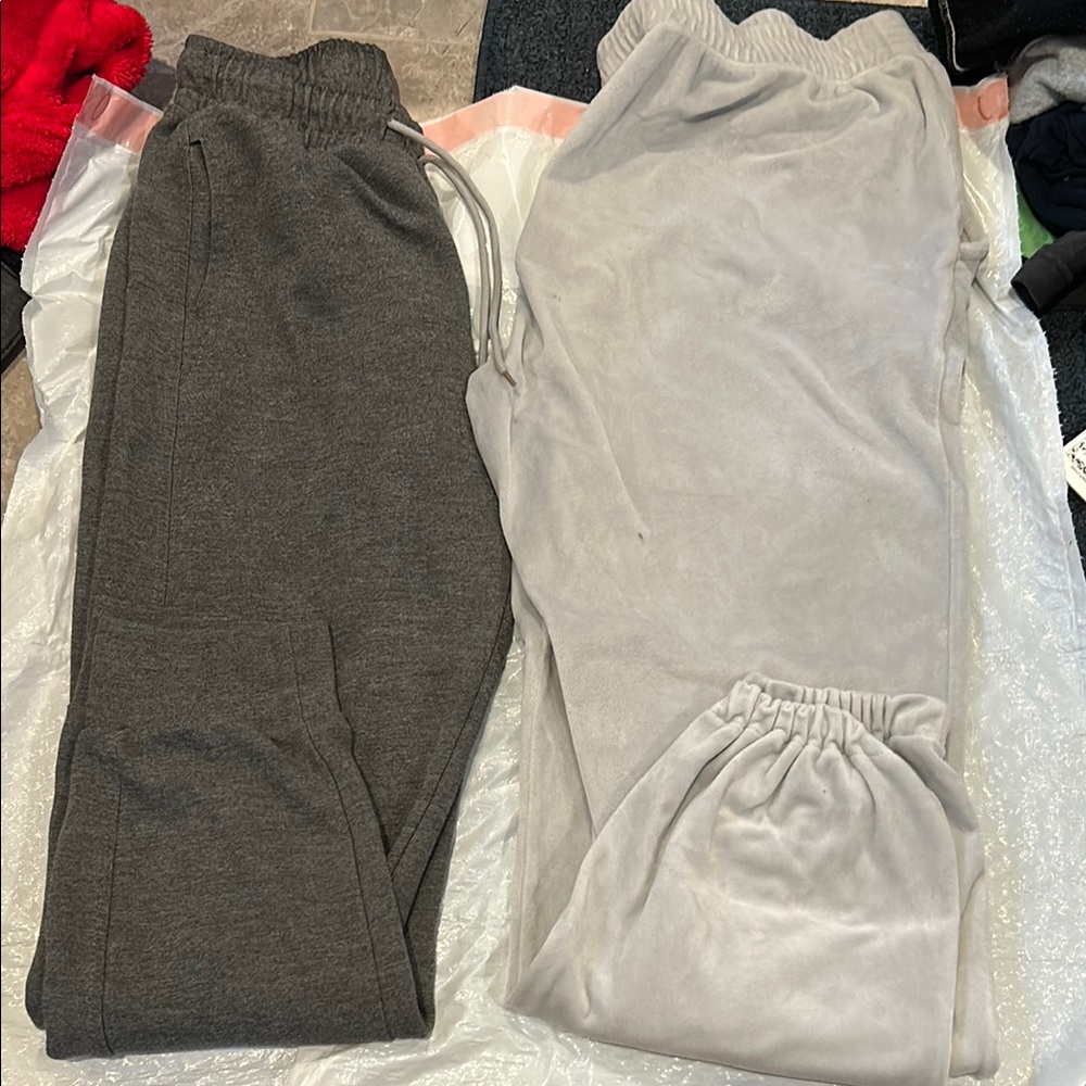 Womens Gray and Cream Bottoms price per item
